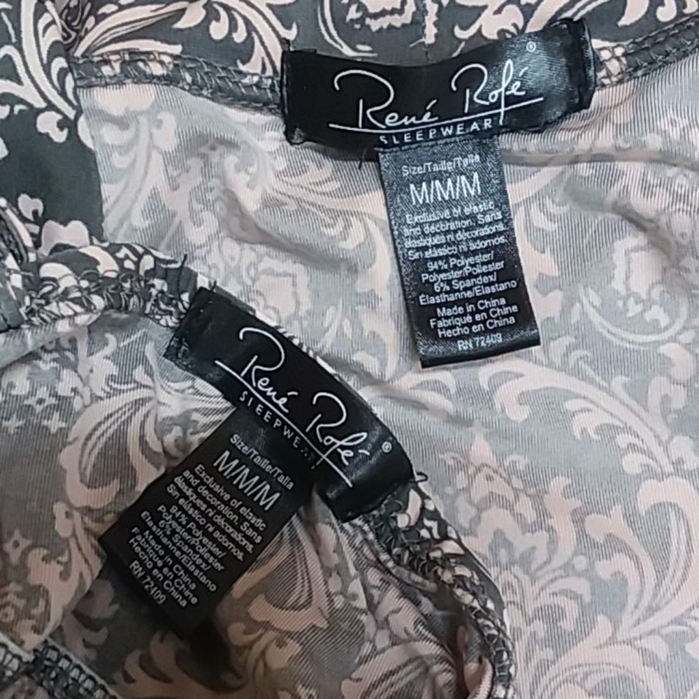 Rene' Rofe' Sleepwear Nightgown and Robe Set - Picture 9 of 11